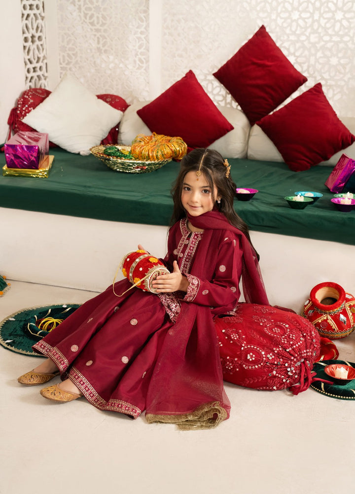Mini Mefil by Pashmire RTW Embroidered Silk 3 Piece Suit Mehre Nisa Festive Collection