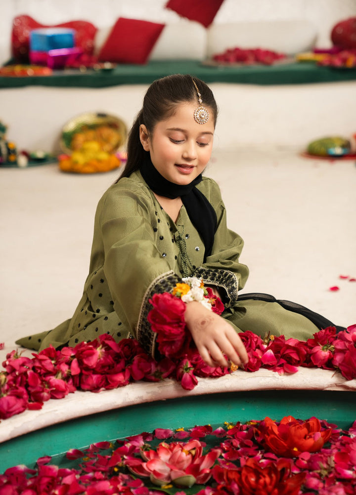 Mini Mefil by Pashmire RTW Embroidered Silk 3 Piece Suit Mehak Festive Collection