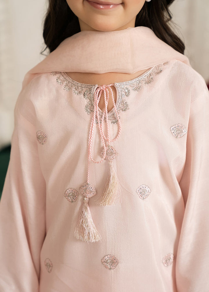 Mini Mefil by Pashmire RTW Embroidered Silk 3 Piece Suit Roshni Festive Collection