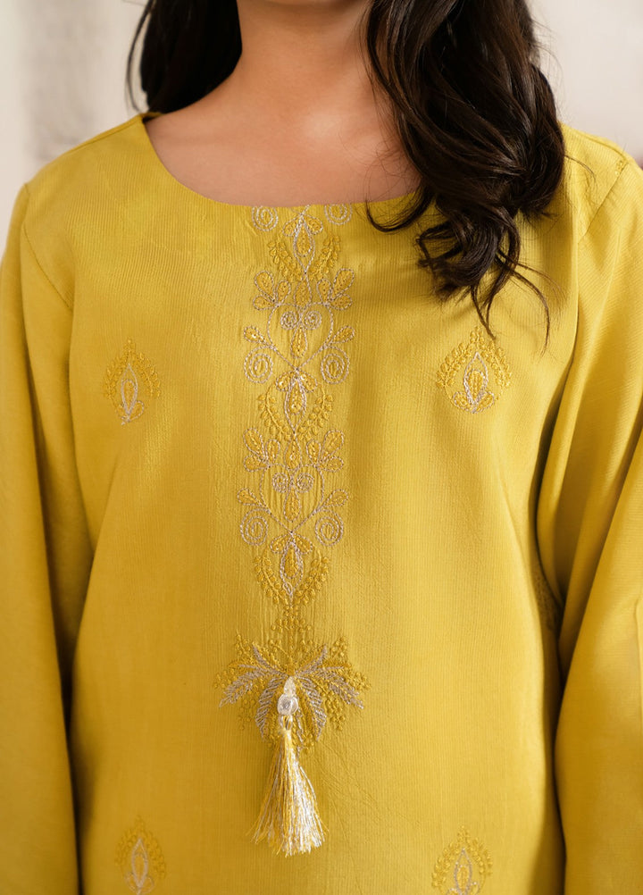 Mini Mefil by Pashmire RTW Embroidered Silk 3 Piece Suit Dhanak Festive Collection