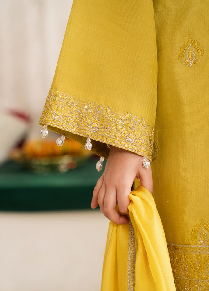 Mini Mefil by Pashmire RTW Embroidered Silk 3 Piece Suit Dhanak Festive Collection