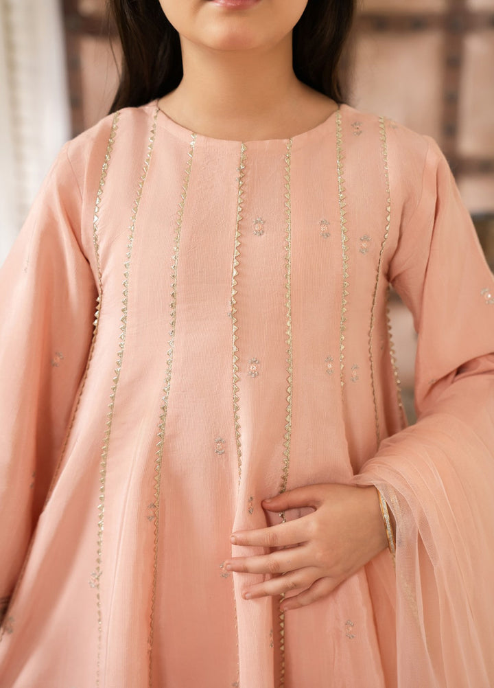 Mini Mefil by Pashmire RTW Embroidered Silk 3 Piece Suit Dua Festive Collection