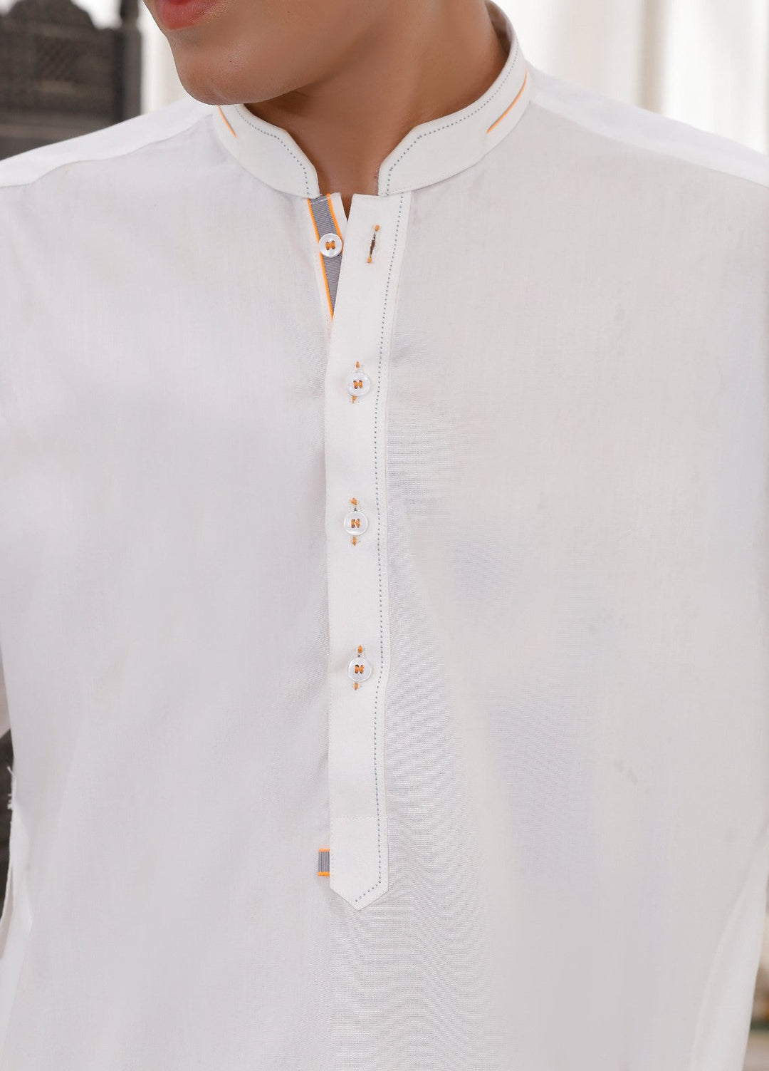 Modern Edge Republic Mens RTW Solids Wash N Wear 2 Piece Suit White ER 791 Festive Collection