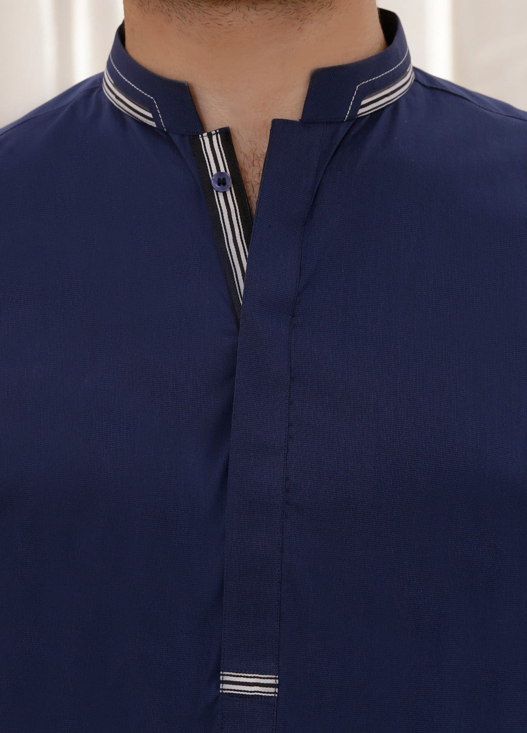 Modern Edge Republic Mens RTW Solids Wash N Wear 2 Piece Suit Navy Blue ER 794 Festive Collection