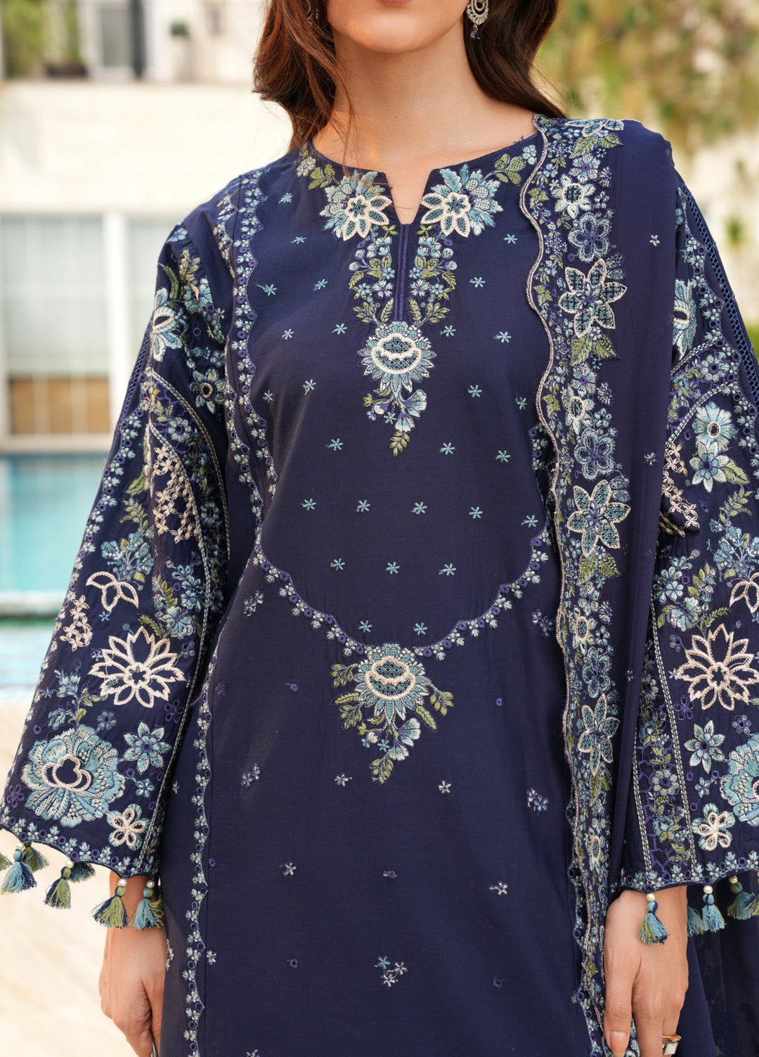 Mehrang by Pashmire RTW Embroidered Lawn Cotton 3 Piece Suit Mehzaan Casual Collection