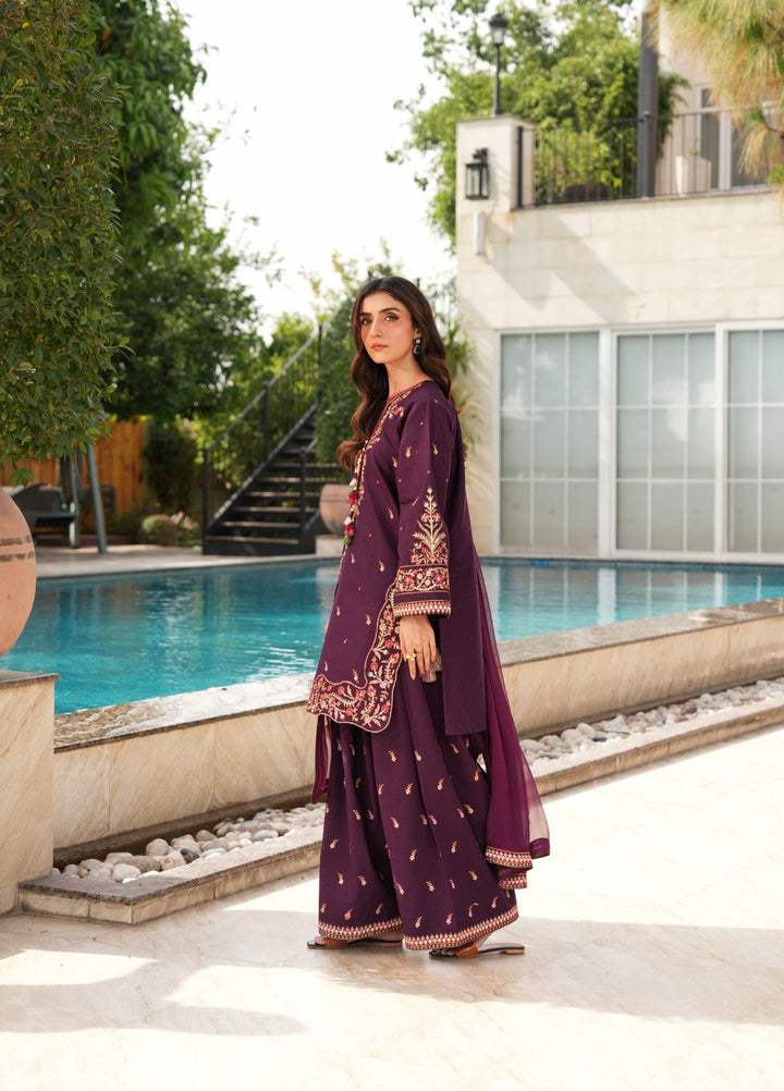 Mehrang by Pashmire RTW Embroidered Lawn Cotton 3 Piece Suit Rishal Casual Collection