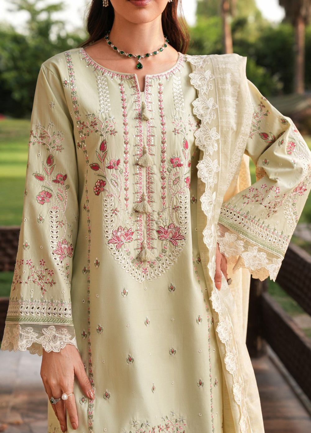 Mehrang by Pashmire RTW Embroidered Lawn Cotton 3 Piece Suit Arezal Casual Collection