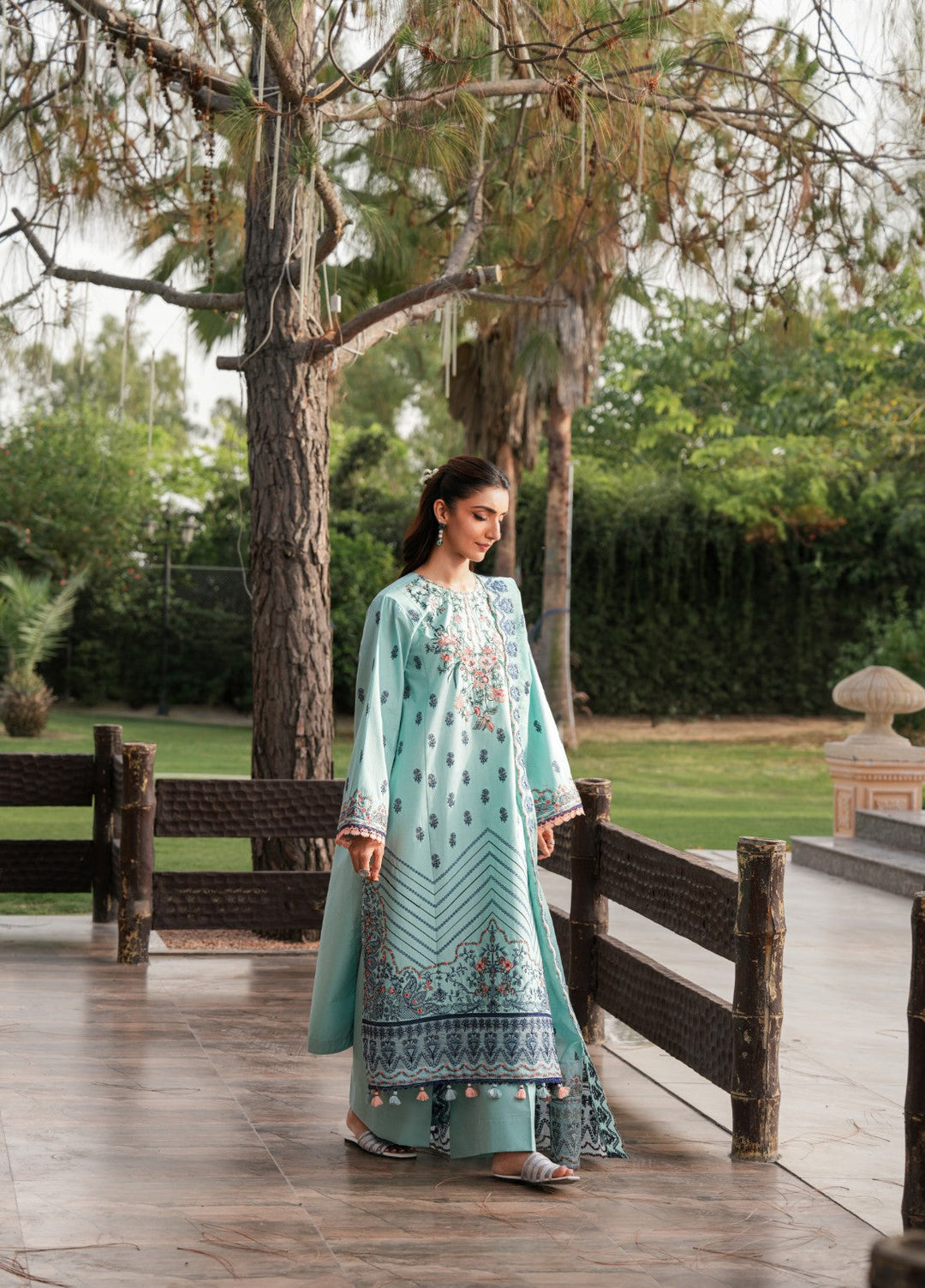 Mehrang by Pashmire RTW Embroidered Lawn Cotton 3 Piece Suit Zaryal Casual Collection