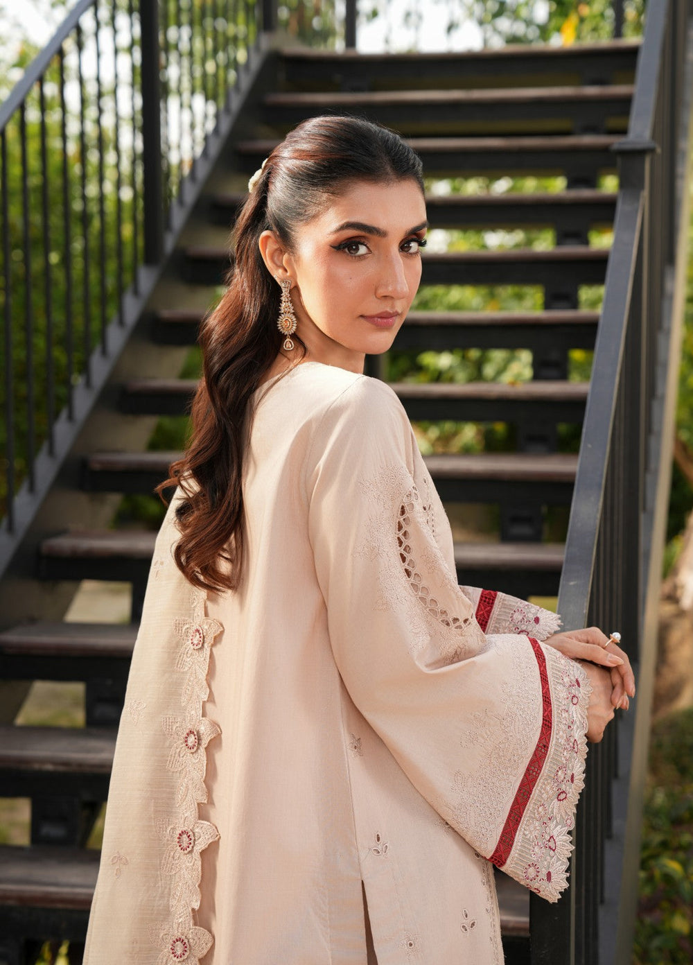 Mehrang by Pashmire RTW Embroidered Lawn Cotton 3 Piece Suit Serelle Casual Collection