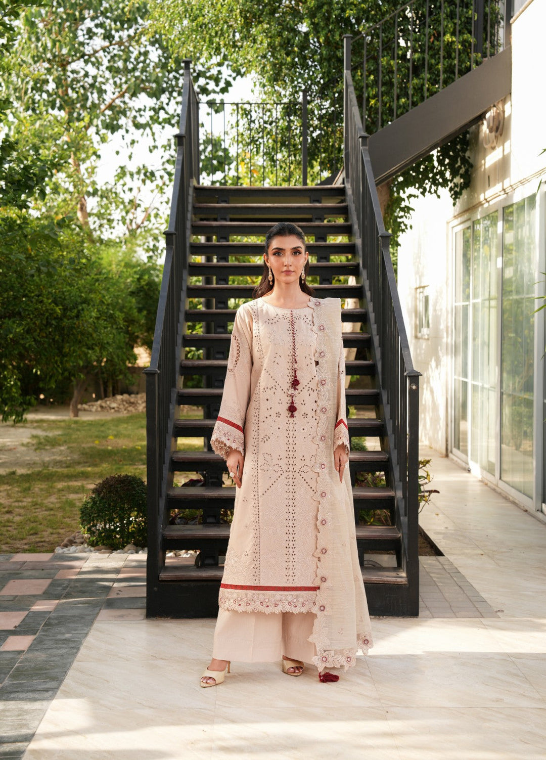 Mehrang by Pashmire RTW Embroidered Cotton Lawn 3 Piece Suit Serelle Casual Collection