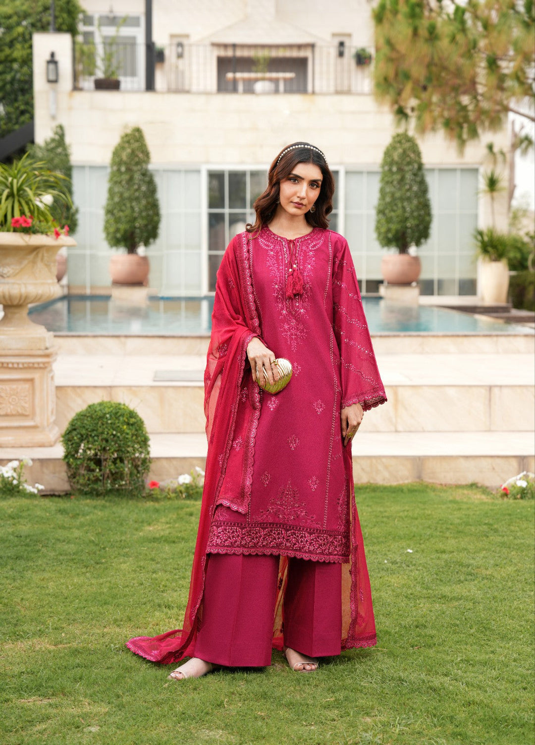Mehrang by Pashmire RTW Embroidered Lawn Cotton 3 Piece Suit Shazmeen Casual Collection
