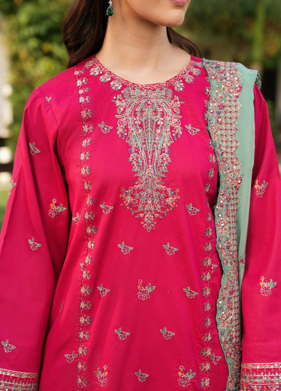 Mehrang by Pashmire RTW Embroidered Lawn Cotton 3 Piece Suit Zarmeen Casual Collection
