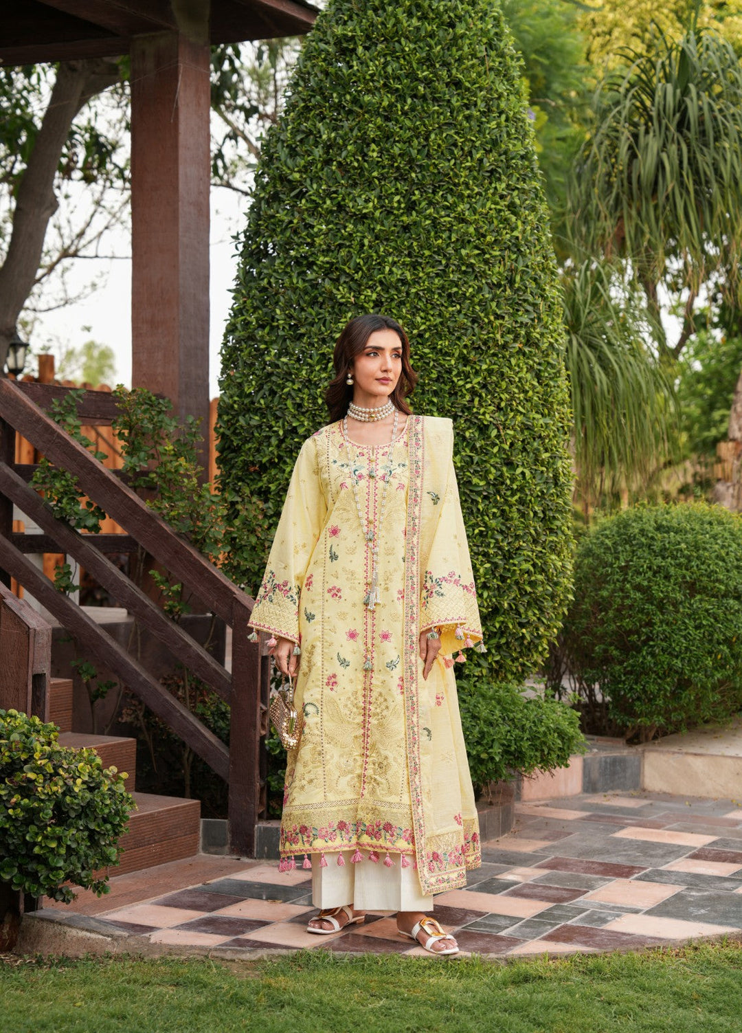 Mehrang by Pashmire RTW Embroidered Lawn Cotton 3 Piece Suit Mehrin Casual Collection