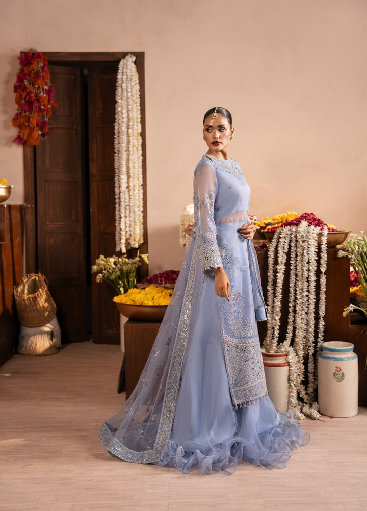 Push Pawan by Zarizaa Unstitched Embroidered Organza 3 Piece Suit ROOHI Wedding Collection