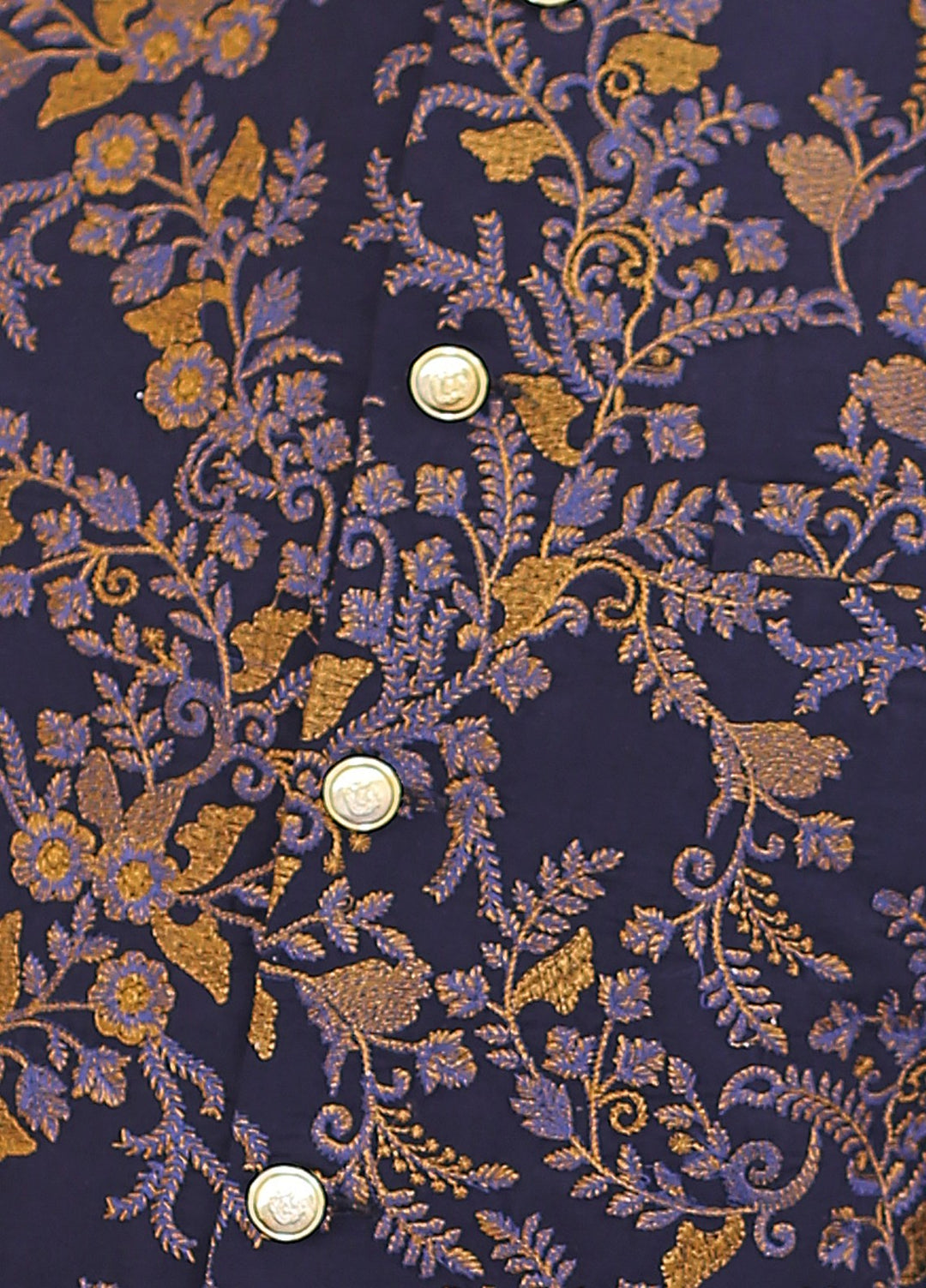 Luxe Waistcoat by Edge Republic Mens RTW Embroidered Wash N Wear 2 Piece Suit ER WC 1076 Festive Collection