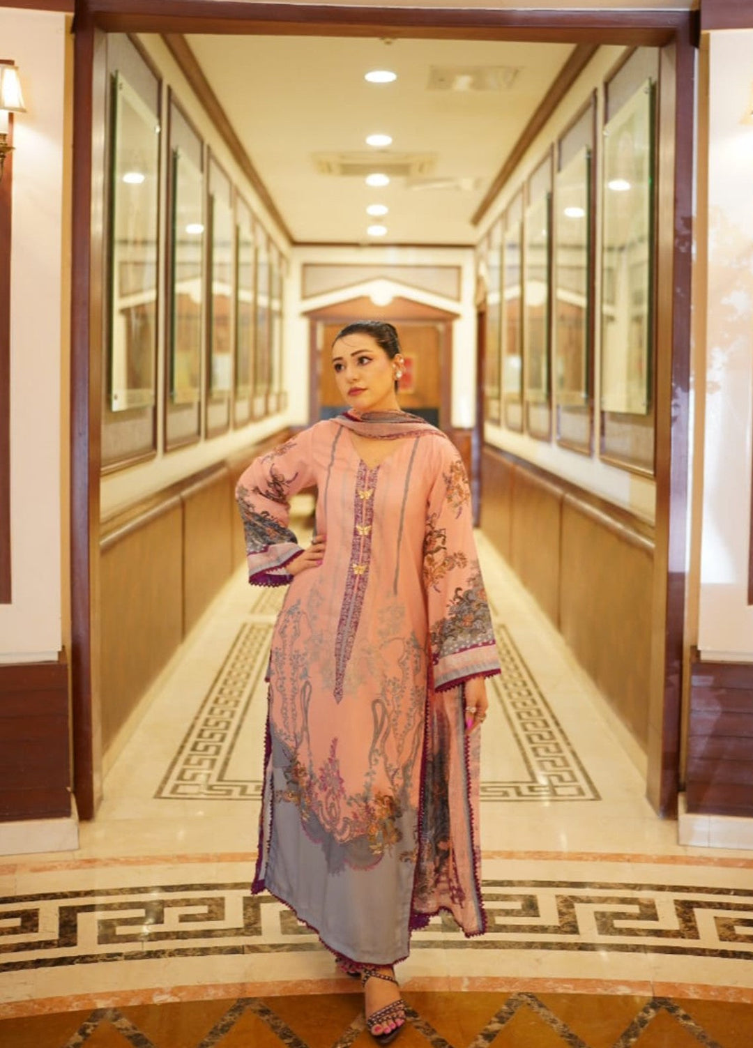 Syra's Atelier RTW Printed Lawn 3 Piece Suit Meherzaad Casual Collection