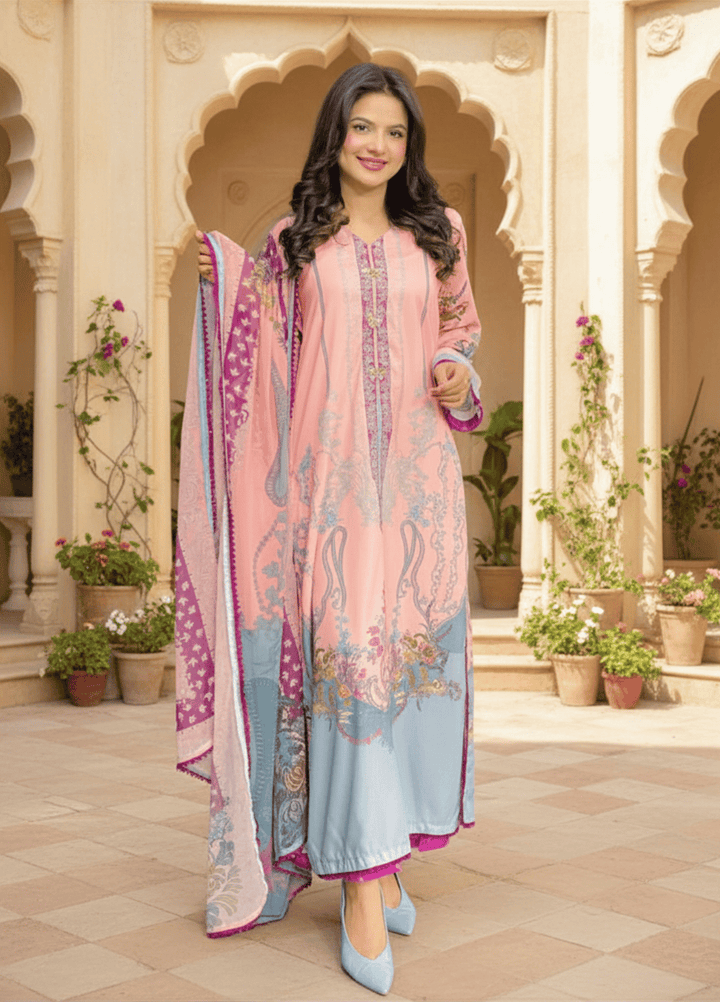 Syra's Atelier RTW Printed Lawn 3 Piece Suit Meherzaad Casual Collection