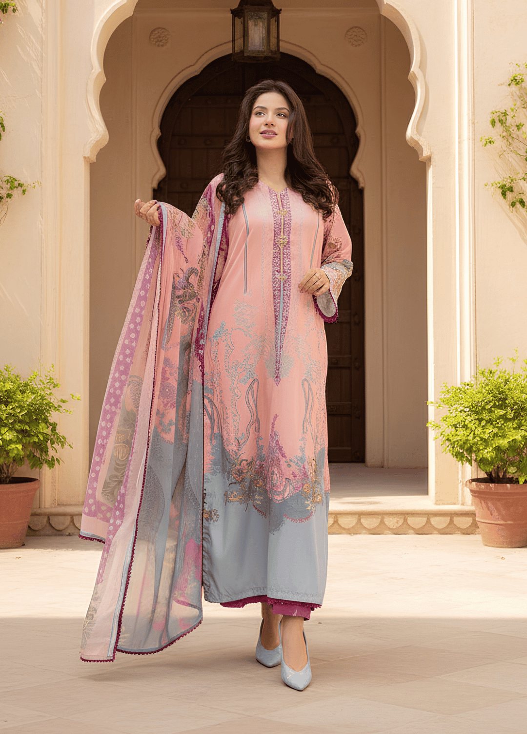 Syra's Atelier RTW Printed Lawn 3 Piece Suit Meherzaad Casual Collection