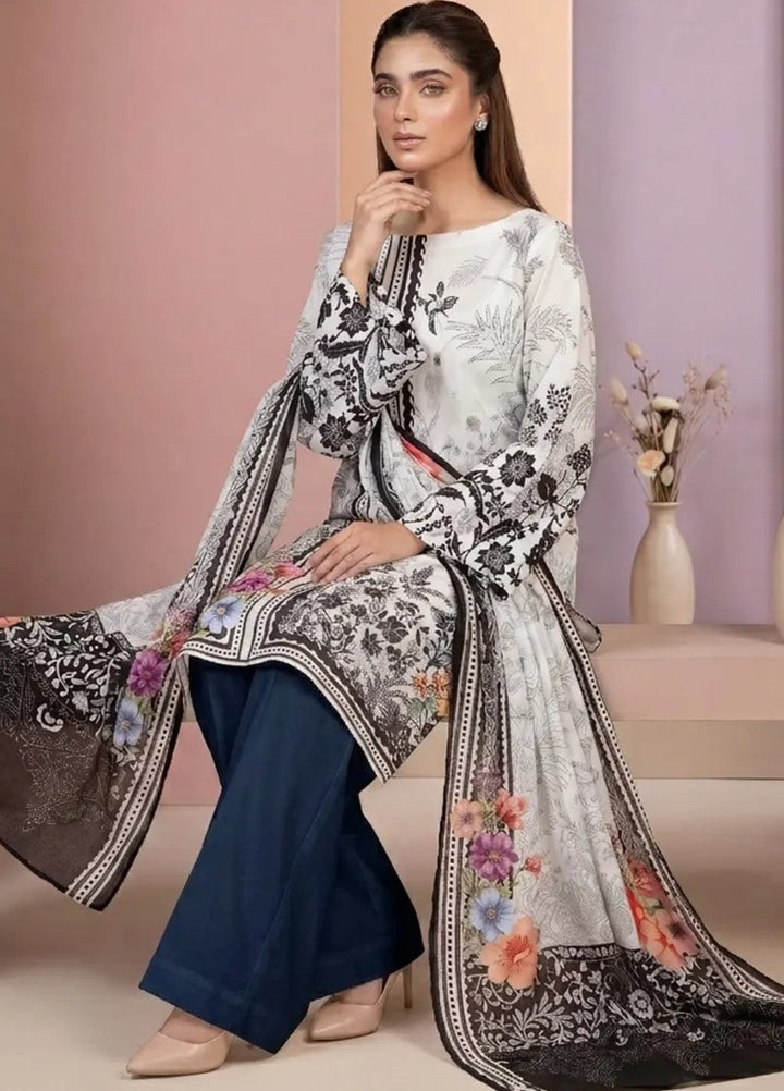 Salitex Women Unstitched Printed Lawn 3 Piece Suit SSW8U3P438 Casual Collection