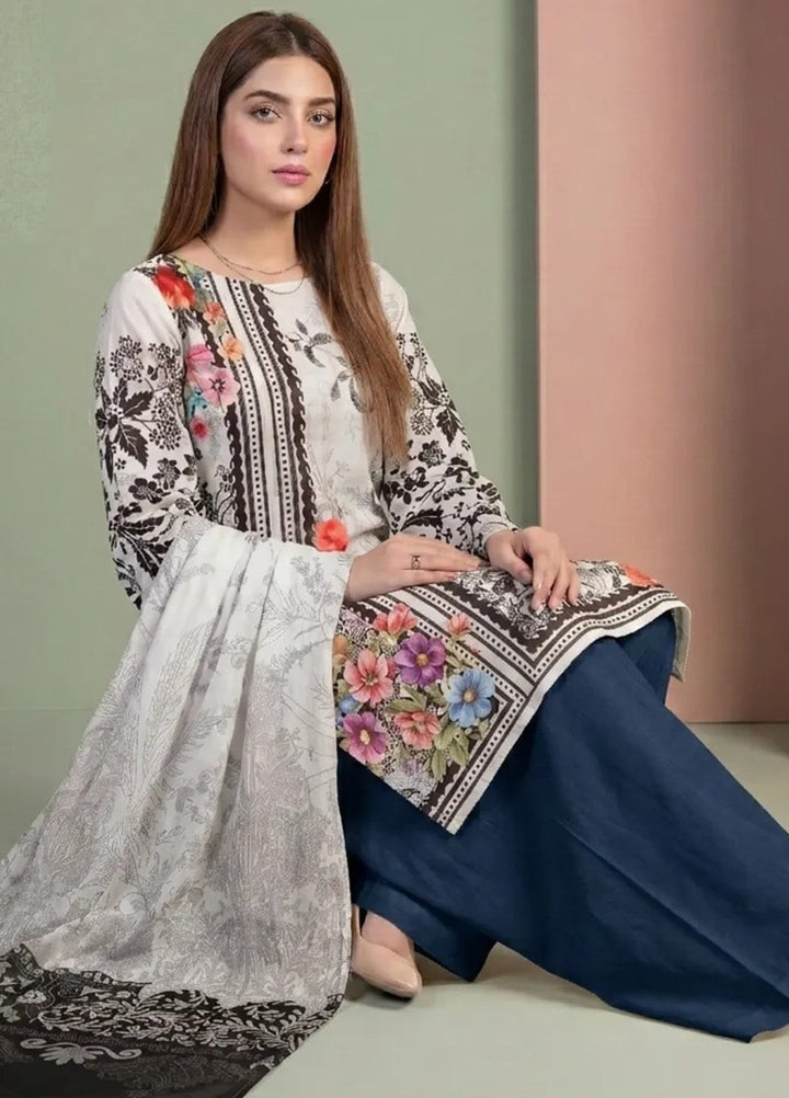Salitex Women Unstitched Printed Lawn 3 Piece Suit SSW8U3P438 Casual Collection