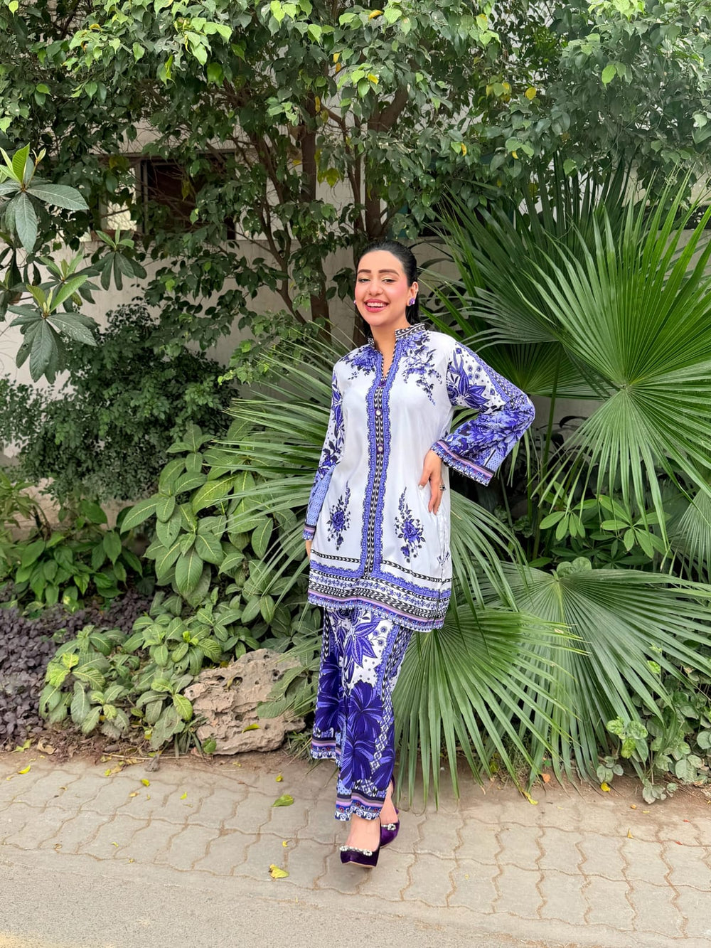 Syra's Atelier RTW Printed Swiss Lawn 2 Piece Suit Vania Casual Collection