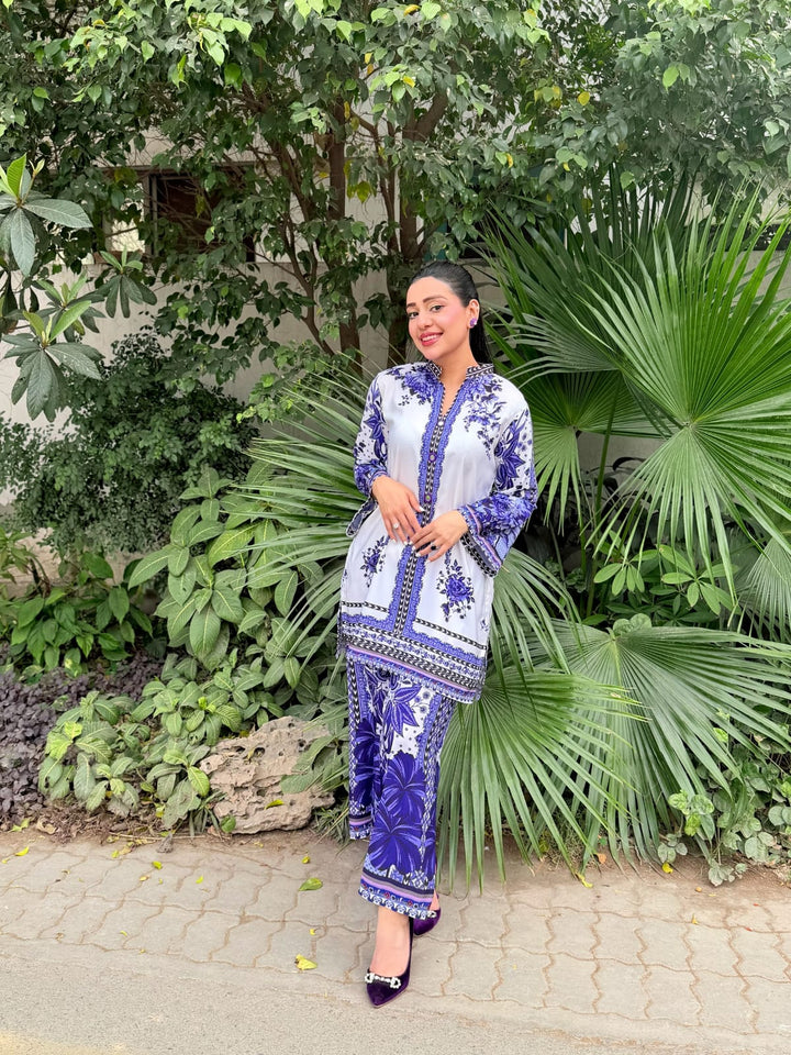 Syra's Atelier RTW Printed Swiss Lawn 2 Piece Suit Vania Casual Collection