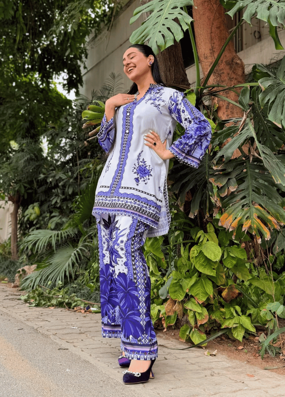 Syra's Atelier RTW Printed Swiss Lawn 2 Piece Suit Vania Casual Collection