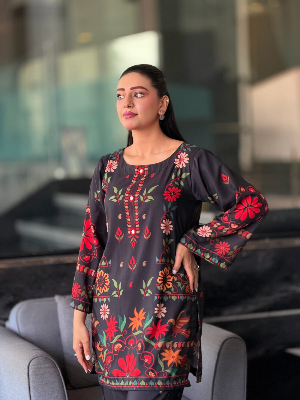 Syra's Atelier RTW Printed Swiss Lawn 2 Piece Suit Kayaa Casual Collection