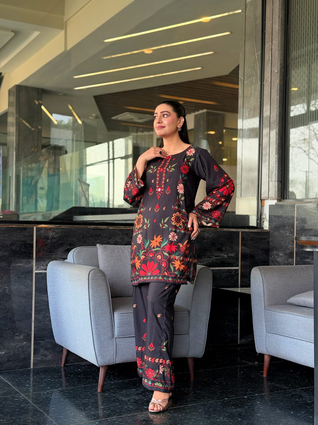 Syra's Atelier RTW Printed Swiss Lawn 2 Piece Suit Kayaa Casual Collection