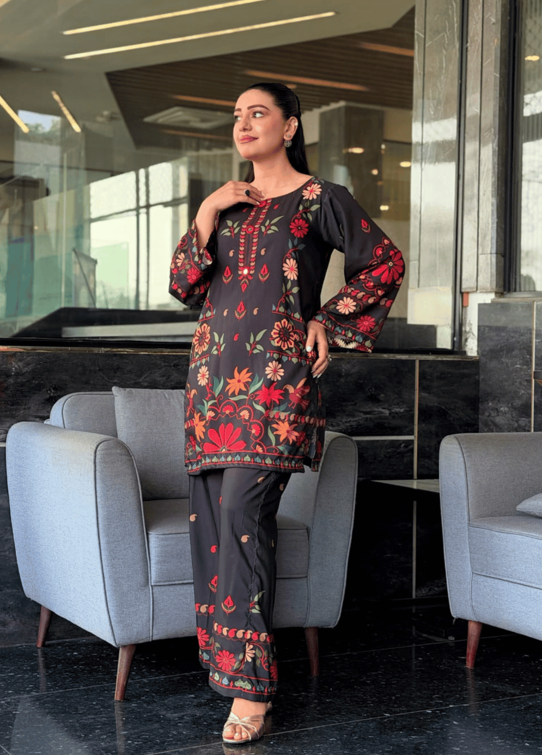 Syra's Atelier RTW Printed Swiss Lawn 2 Piece Suit Kayaa Casual Collection
