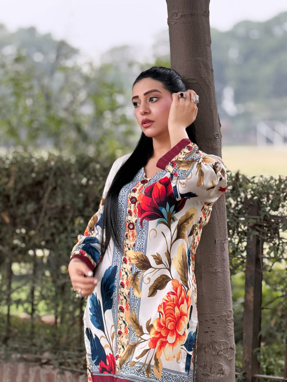 Syra's Atelier RTW Printed Swiss Lawn 2 Piece Suit AYRE Casual Collection