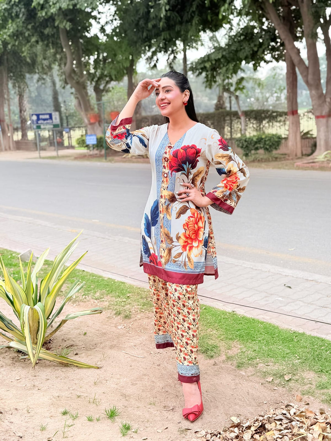 Syra's Atelier RTW Printed Swiss Lawn 2 Piece Suit AYRE Casual Collection