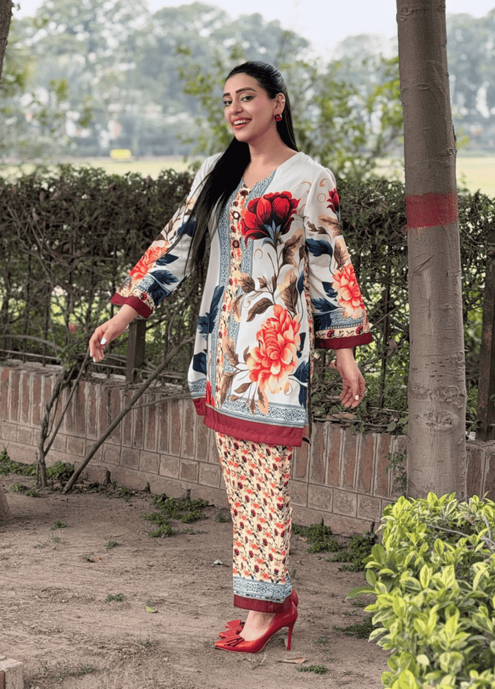Syra's Atelier RTW Printed Swiss Lawn 2 Piece Suit AYRE Casual Collection