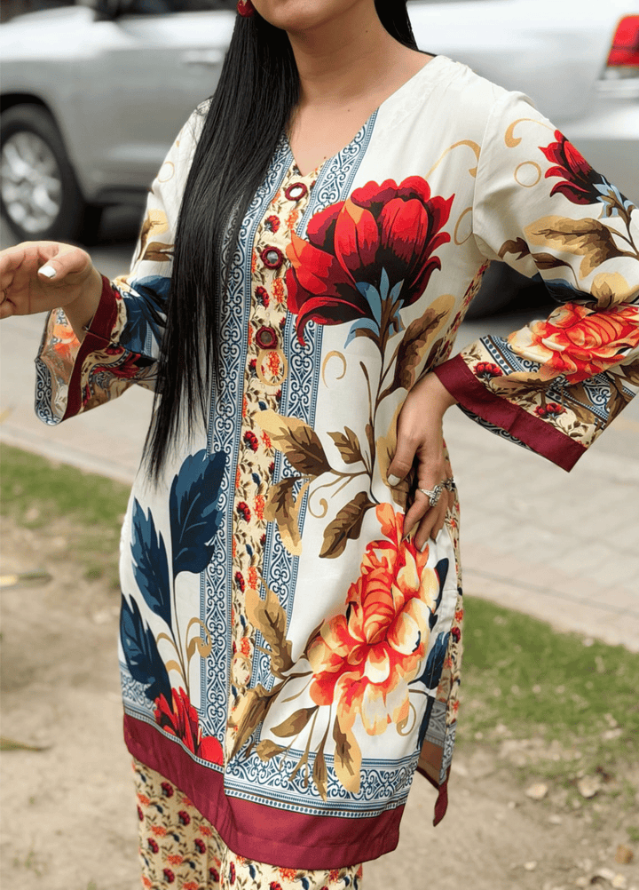 Syra's Atelier RTW Printed Swiss Lawn 2 Piece Suit AYRE Casual Collection