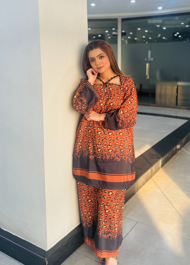 Syra's Atelier RTW Printed Swiss Lawn 2 Piece Suit Aafiya Casual Collection