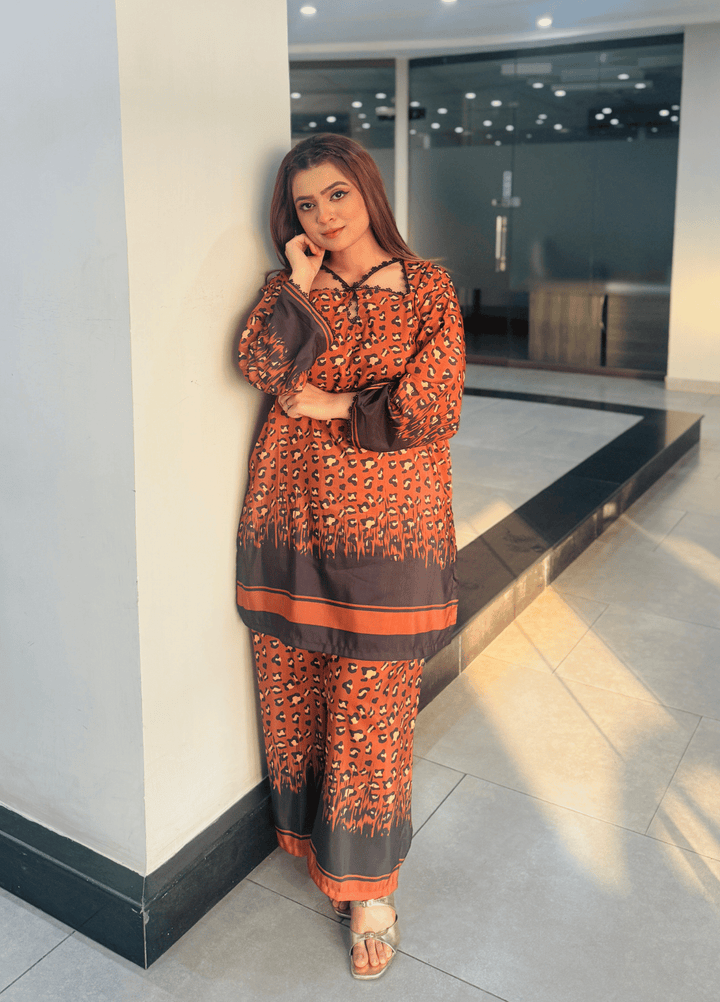 Syra's Atelier RTW Printed Swiss Lawn 2 Piece Suit Aafiya Casual Collection
