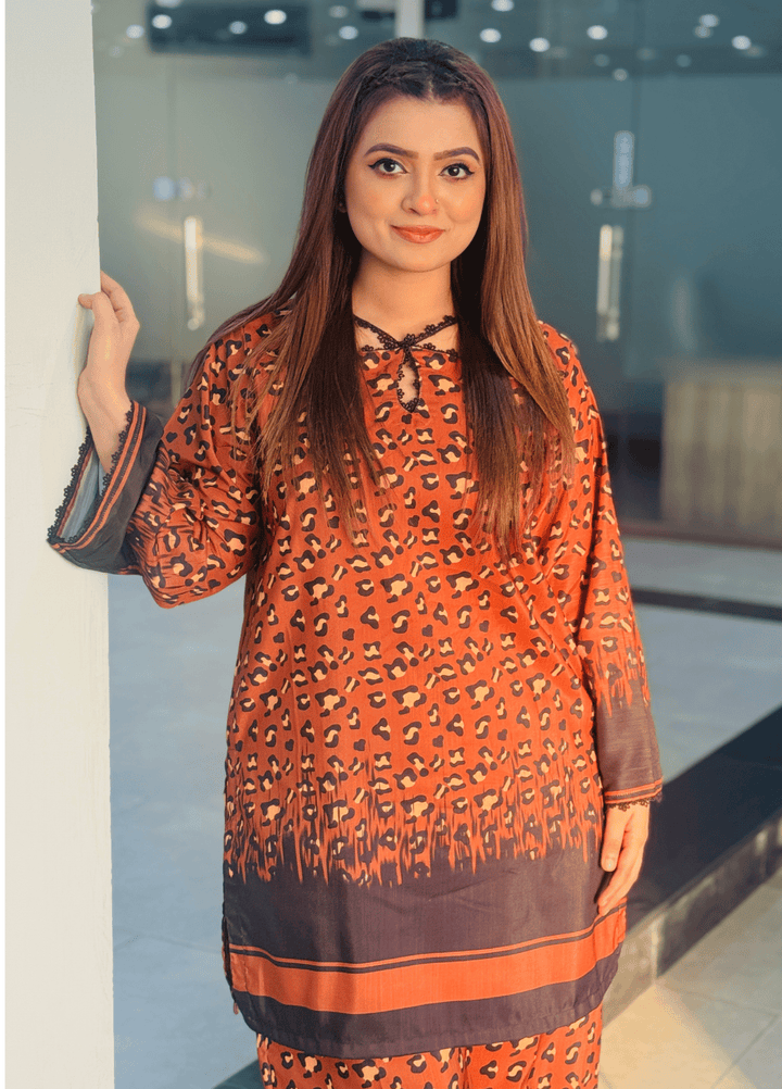 Syra's Atelier RTW Printed Swiss Lawn 2 Piece Suit Aafiya Casual Collection