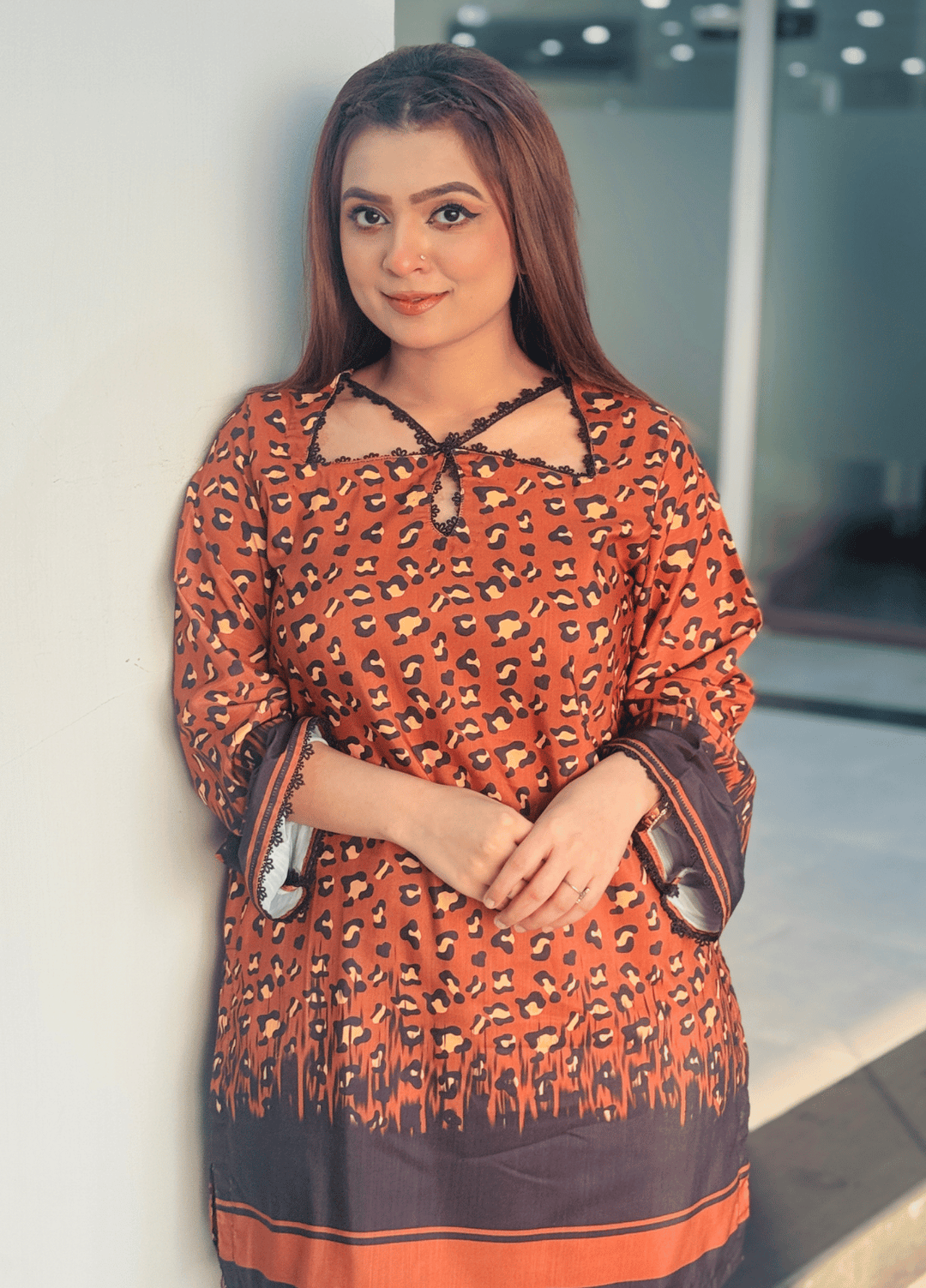 Syra's Atelier RTW Printed Swiss Lawn 2 Piece Suit Aafiya Casual Collection