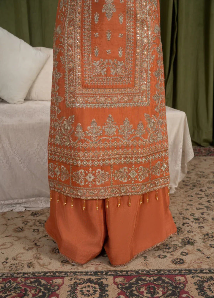 Sehrish by Maherposh RTW Embroidered Viscose Raw Silk 3 Piece Suit MP-SR-01 AMBER GRACE Festive Collection