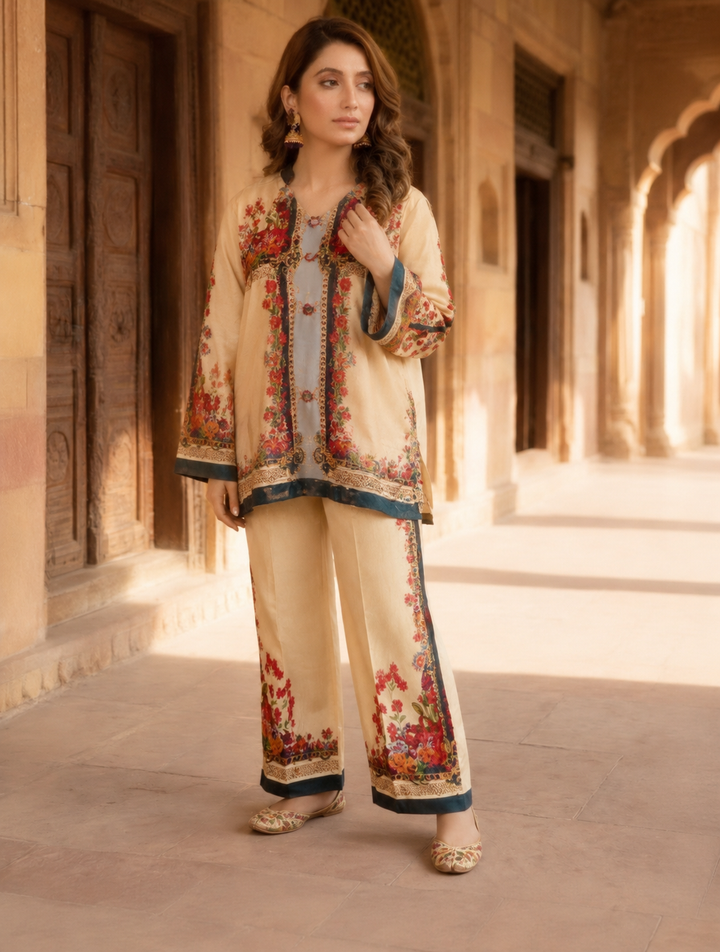 Syra's Atelier RTW Printed Swiss Lawn 2 Piece Suit Roshni Casual Collection