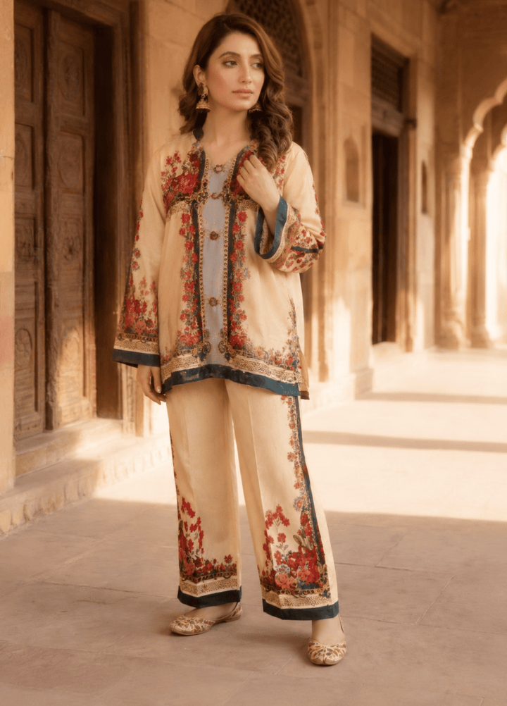 Syra's Atelier RTW Printed Swiss Lawn 2 Piece Suit Roshni Casual Collection