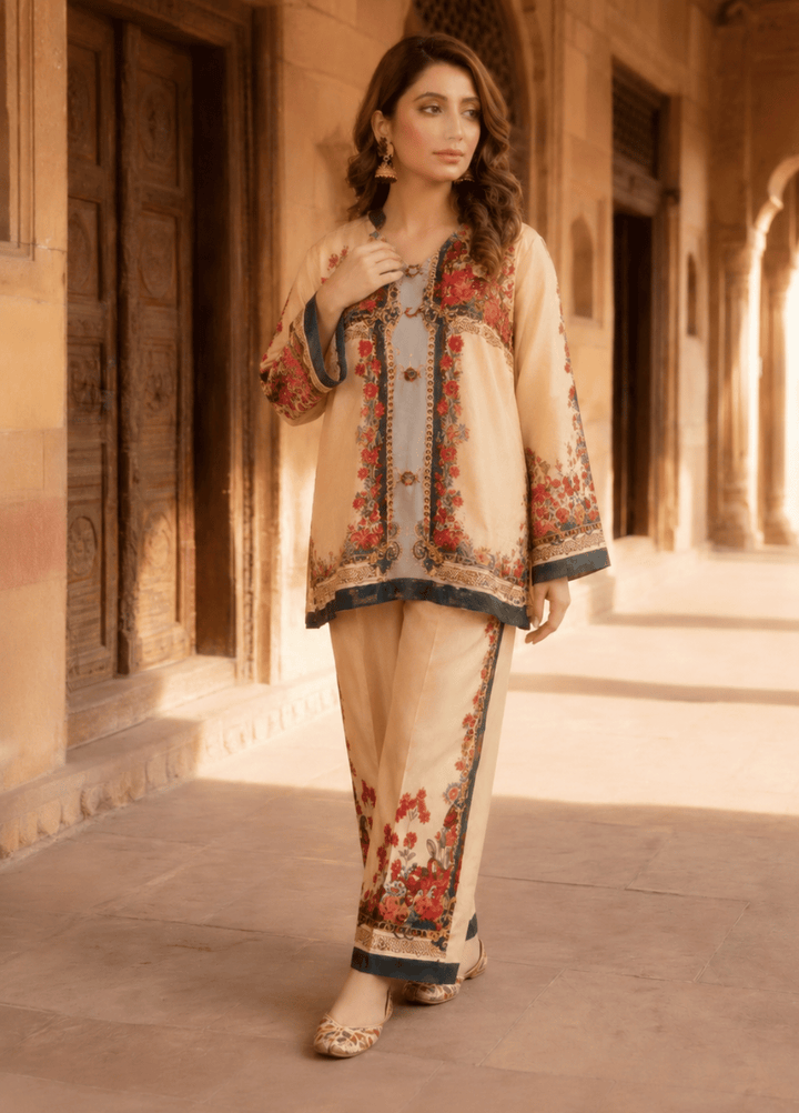 Syra's Atelier RTW Printed Swiss Lawn 2 Piece Suit Roshni Casual Collection
