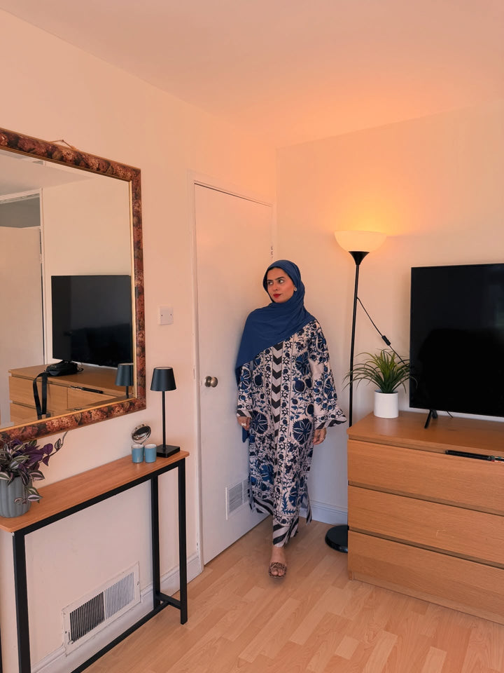 Syra's Atelier RTW Printed Lawn 2 Piece Suit Nahel Kaftan Casual Collection