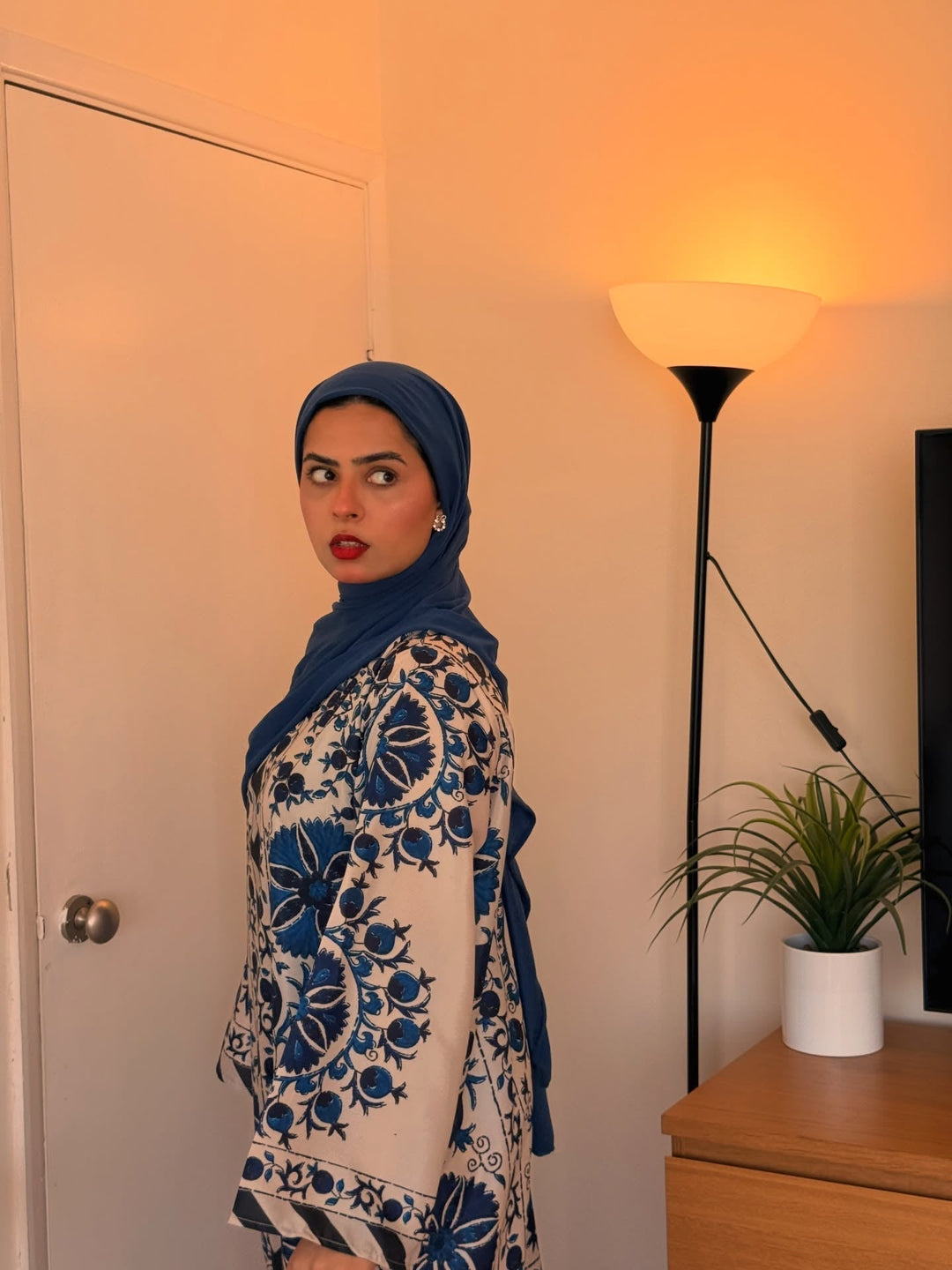 Syra's Atelier RTW Printed Lawn 2 Piece Suit Nahel Kaftan Casual Collection