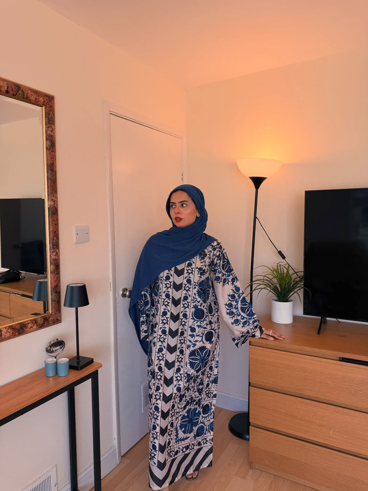 Syra's Atelier RTW Printed Lawn 2 Piece Suit Nahel Kaftan Casual Collection