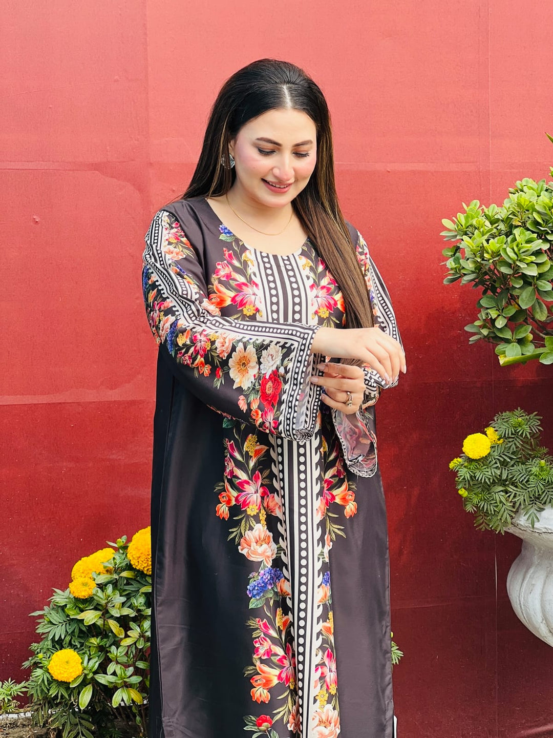 Syra's Atelier RTW Printed Grip 2 Piece Suit NERA Kaftan Casual Collection