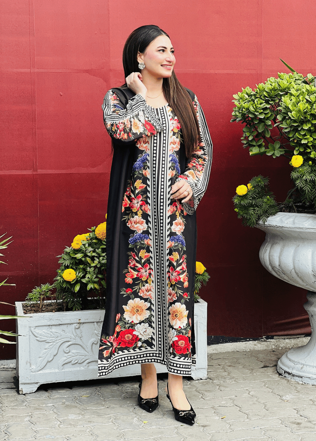 Syra's Atelier RTW Printed Grip 2 Piece Suit NERA Kaftan Casual Collection
