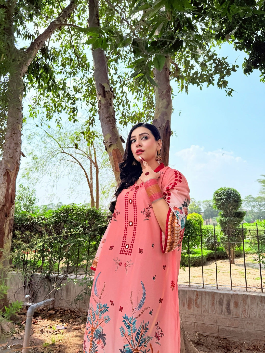 Syra's Atelier RTW Printed Grip 1 Piece Suit Minhas Kaftan Casual Collection