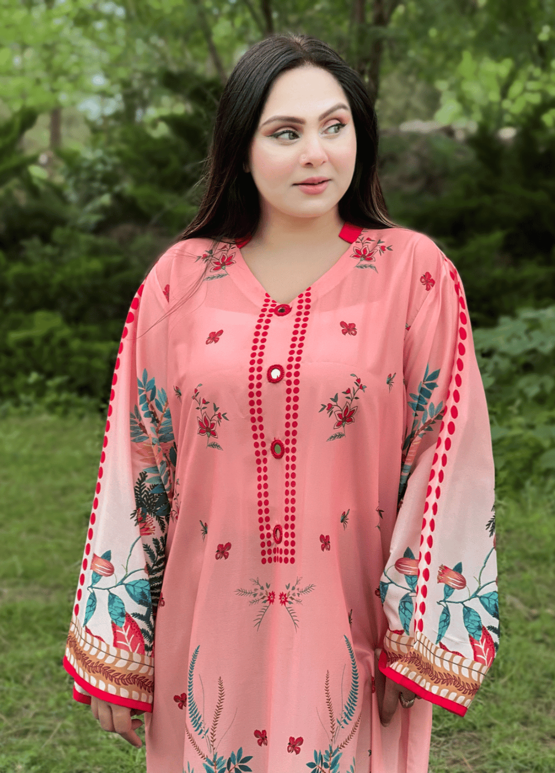 Syra's Atelier RTW Printed Grip 1 Piece Suit Minhas Kaftan Casual Collection
