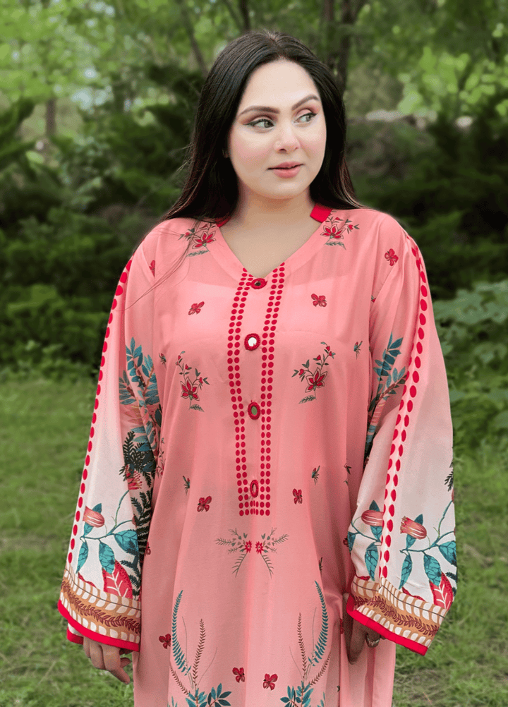 Syra's Atelier RTW Printed Grip 1 Piece Suit Minhas Kaftan Casual Collection